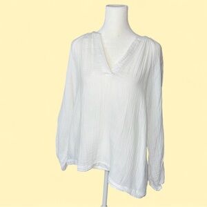 Old Navy Crinkled Cotton Gauze Blouse